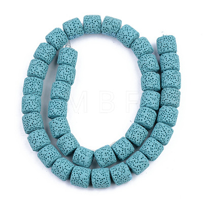 Synthetic Lava Rock Beads Strands G-S359-171J-1