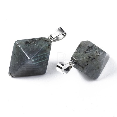 Natural Labradorite Pendants G-N326-107F-1