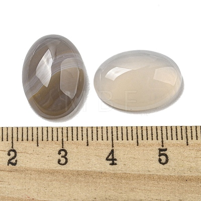 Natural Grey Agate Gemstone Cabochons G-C115-01A-26-1