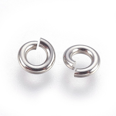 Tarnish Resistant 304 Stainless Steel Saw Cut Open Jump Rings X-STAS-P212-25P-12-1
