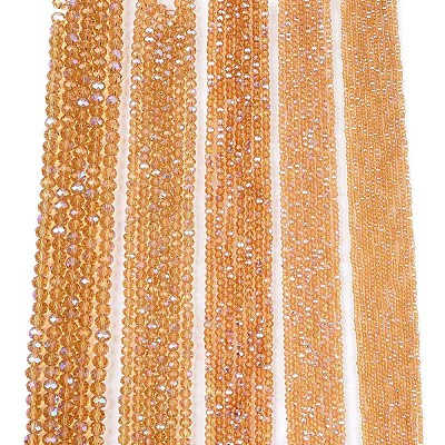 Electroplate Glass Beads Strands EGLA-A044-T3mm-L23-1