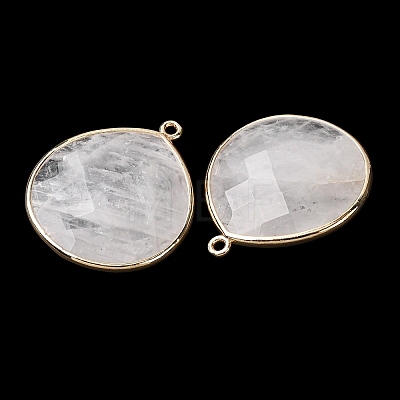 Natural Quartz Crystal Pendants X-G-B009-07G-W-1