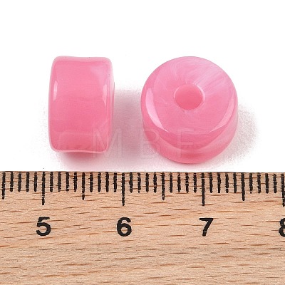 Two-Color Opaque Acrylic Imitation Gemstone Beads AC-CBA3EFE-02D-1