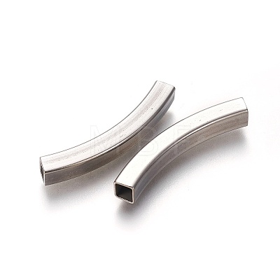 Tarnish Resistant 304 Stainless Steel Tube Beads X-STAS-L226-057C-P-1