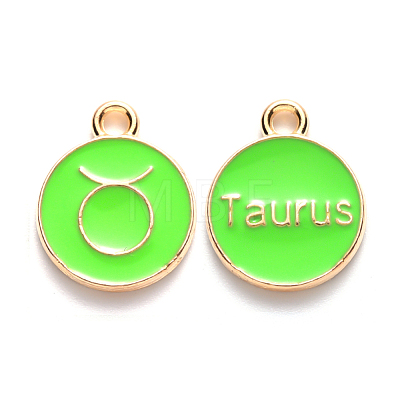 Alloy Enamel Pendants X-ENAM-S124-01A-06C-1