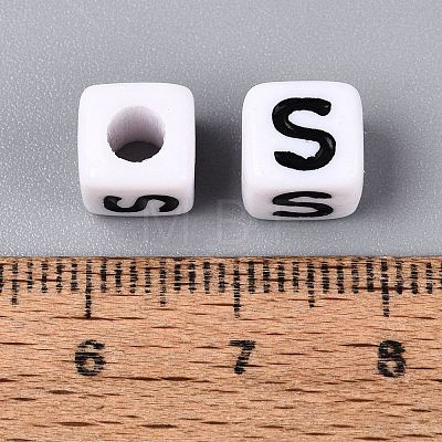 Opaque Acrylic Beads SACR-N020-04A-S-1