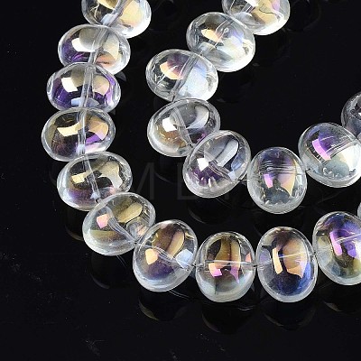 Electroplate Glass Beads Strand X-EGLA-S188-22-B03-1