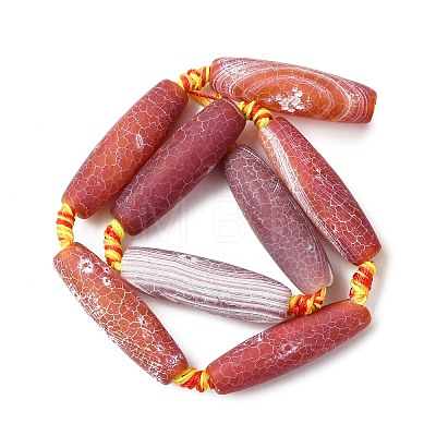 Natural Weathered Agate Beads Strands G-A311-B01-01-1