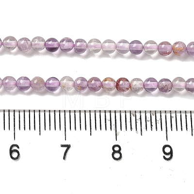 Natural Purple Lodolite Quartz/Purple Phantom Quartz Beads Strands G-B090-A21-03-1