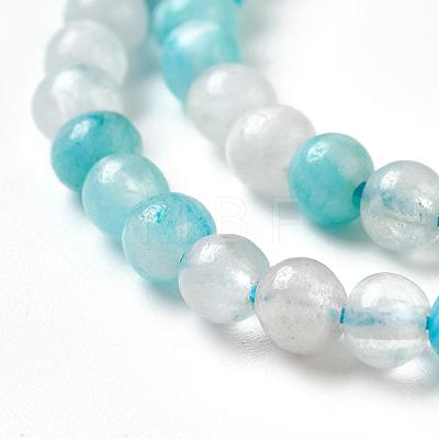 Natural Gemstone Hemimorphite Round Beads Strands G-L145-4mm-01-1