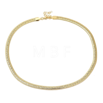 Rack Plating Brass Herringbone Chain Necklace BJEW-D058-02G-1