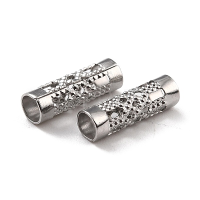 Non-Tarnish 316 Surgical Stainless Steel Filigree Tube Beads STAS-I187-03P-1