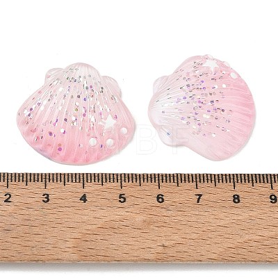Opaque Resin & Paillette Cabochons RE-CBA6E1B-01B-1