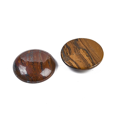 Natural Tiger Iron Cabochons G-H1596-FR-25mm-04-1