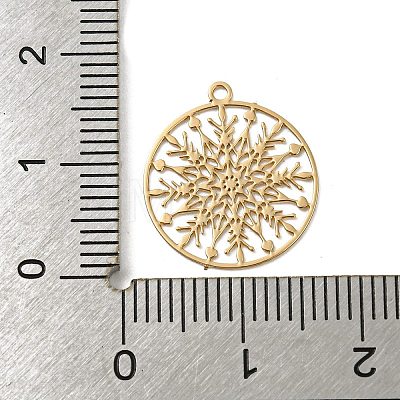 Brass Etched Metal Embellishments Connecotr Charms KKC-D001-12KCG-1