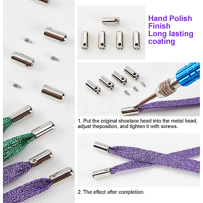 Zinc Alloy End Caps FIND-PH0001-48P-WH-1