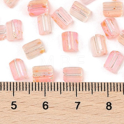 Transparent Spray Painted Glass Seed Beads SEED-L011-10A-10-1