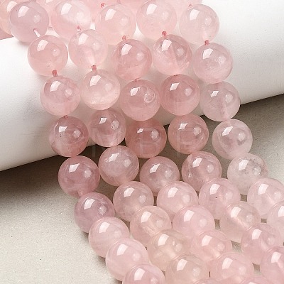 Natural Madagascar Rose Quartz Beads Strands G-B167-A07-10mm-1