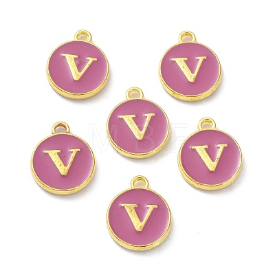 Golden Plated Alloy Enamel Charms ENAM-XCP0001-13V-1