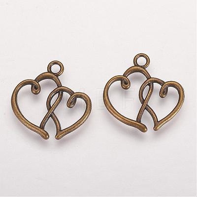 Tibetan Style Alloy Pendants TIBEP-21057-AB-NR-1