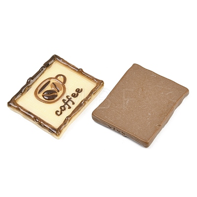 Opaque Resin Cabochons RESI-F071-01-1