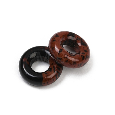 Natural Mahogany Obsidian Pendants G-G202-07I-1