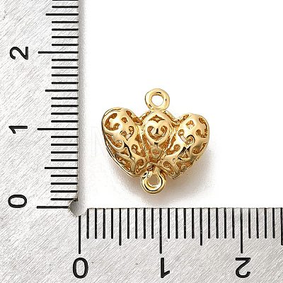 Brass Connector Charms KK-E792-13G-1