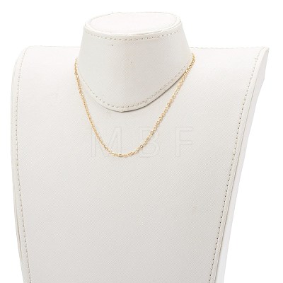 Brass Cable Chain Necklace Makings NJEW-JN03384-1