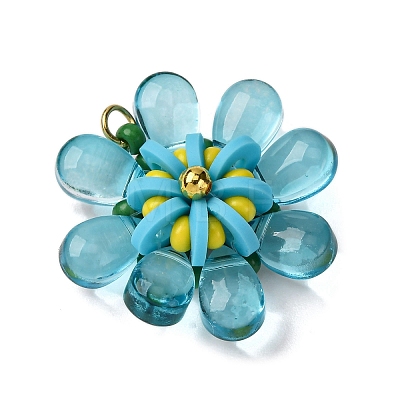 Glass & Polymer Clay Pendants PALLOY-MZ00810-05-1