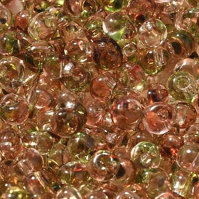 Transparent Baking Paint Glass Seed Beads SEED-P006-02B-06-1