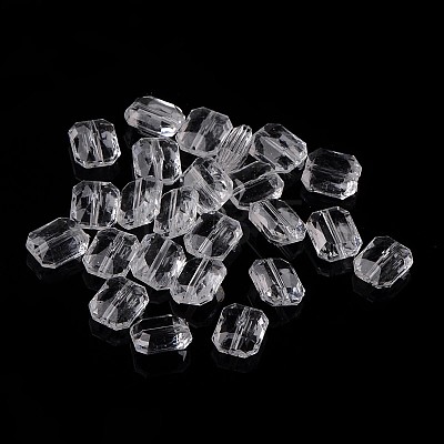 Transparent Acrylic Beads TACR-524-01-1