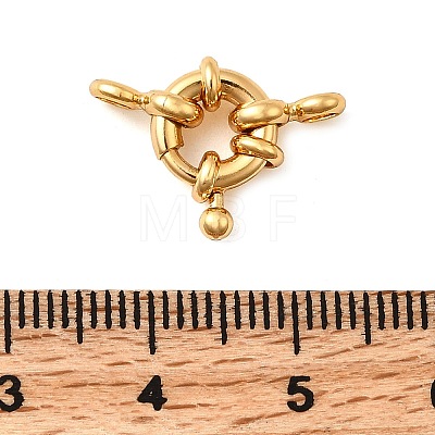 Brass Spring Ring Clasps KK-D407-01G-A-1
