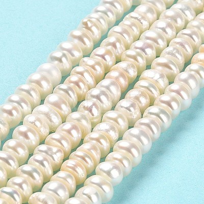 Natural Cultured Freshwater Pearl Beads Strands PEAR-J007-01-1
