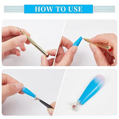 Alloy Manual Nail Art Punch Tools MRMJ-WH0073-39-1