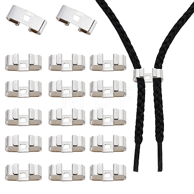 40Pcs Iron Bolo Tie Slides Clasp Accessories FIND-CL0002-29-1