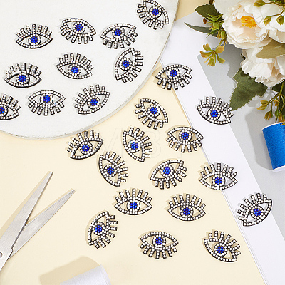 50Pcs Evil Eye Felt Sew on Patches DIY-GF0014-23-1