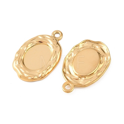 304 Stainless Steel Pendant Cabochon Settings STAS-D390-18G-1