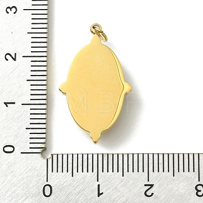 Ion Plating(IP) 304 Stainless Steel Pave Faceted Natural Rhodonite Pendants FIND-Z028-40A-1