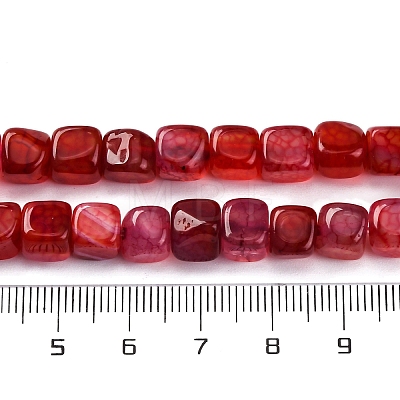 Natural Dragon Veins Agate Beads Strands G-G177-E14-01-1