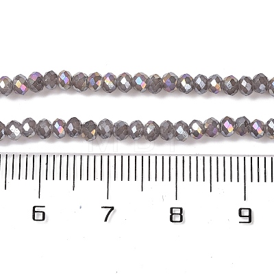 Baking Electroplate Glass Beads Strands DGLA-A039-J4mm-B06-1