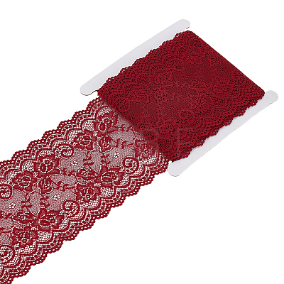 1 Roll 10% Spandex & 90% Nylon Lace Ribbon OCOR-OC0001-96D-1