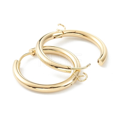 201 Stainless Steel Huggie Hoop Earring Findings X-STAS-P283-01M-G-1