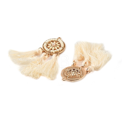 Tassel Alloy Enamel Big Pendants AL-CBA75EE-05KCG-1