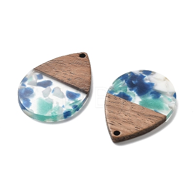 Resin and Walnut Pendants FIND-R051-15E-1