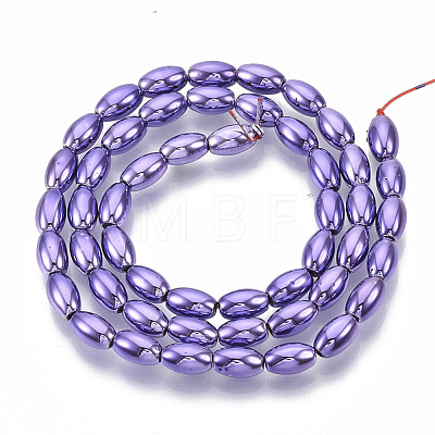 Electroplated Non-magnetic Synthetic Hematite Beads Strands G-S365-002A-1
