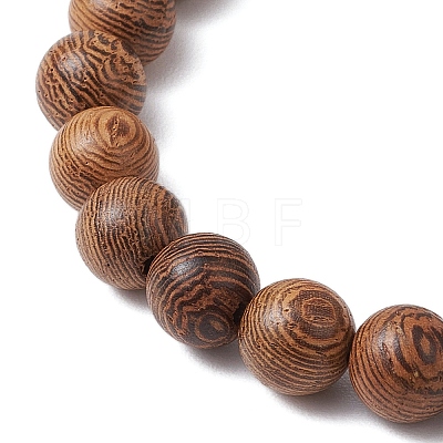 Wood Stretch Bracelets BJEW-JB11095-04-1