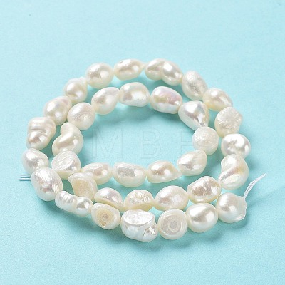 Natural Keshi Pearl Beads Strands PEAR-Z002-10-1