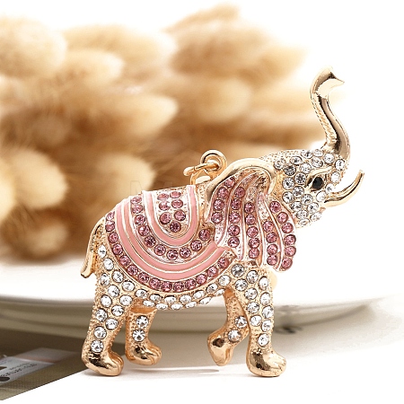 Alloy Rhinestone Keychain PW-WGDBB51-01-1