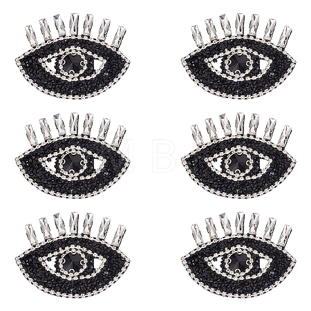 Evil Eye Shape Appliques LS-DIY-WH0401-33-1