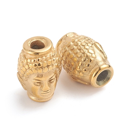 Buddhist 304 Stainless Steel Beads STAS-F237-08G-1
